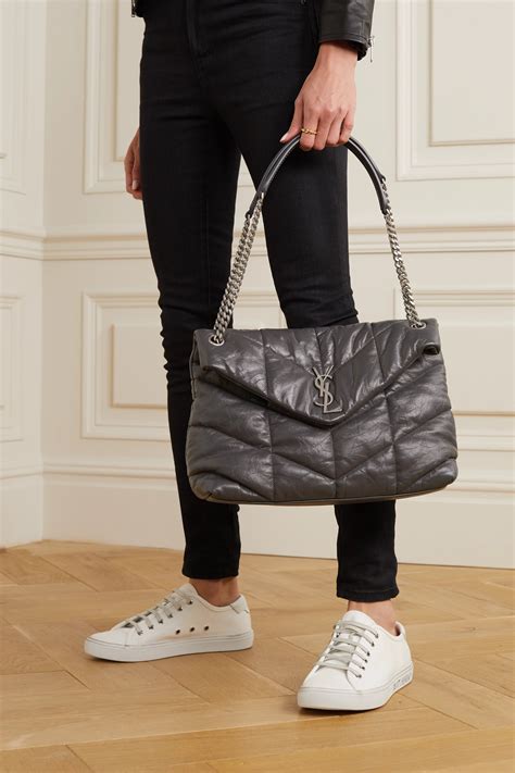 ysl quilted puffer bag|YSL nylon puffer bag.